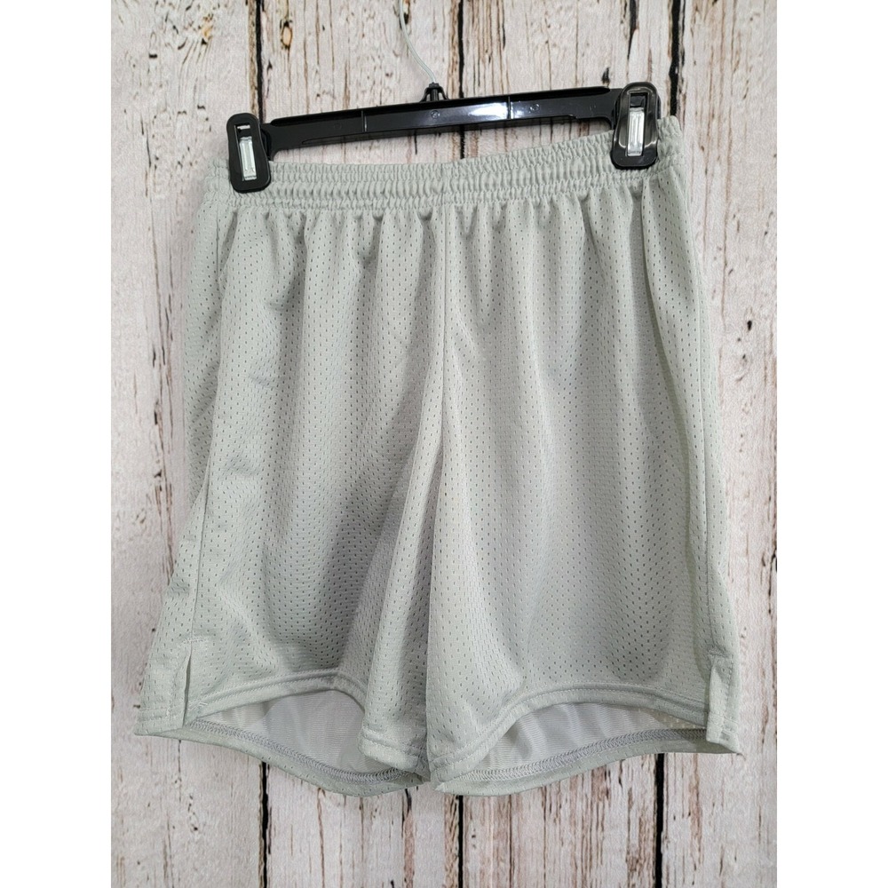 Women's Small Alleson Athletic Gray Mesh Drawstring Basketball Workout Shorts